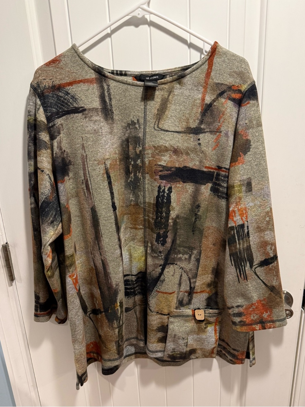 Ali Miles Multi-Color Top, Women's size 1x